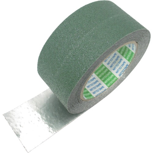 トラスコ中山 日東 アンチスキッドテープ(屋外用) AS-127 凹凸面用 1.0mm×100mm×5m グリーン(ご注文単位1巻)【直送品】