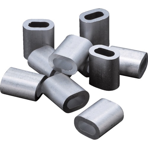 トラスコ中山 TRUSCO アルミスリーブ 適合ワイヤ径5.0mm 10個入(ご注文単位1パック)【直送品】