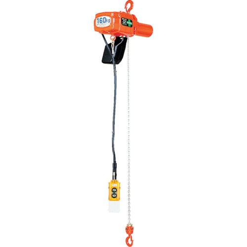 トラスコ中山 象印 単相100V小型電気チェーンブロック(2速型)60kg・3M (αSB-006 3m)(ご注文単位1台)【直送品】