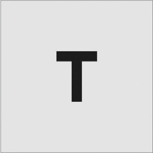 トラスコ中山 IM ステンシル T 文字サイズ50×40mm(ご注文単位1枚)【直送品】