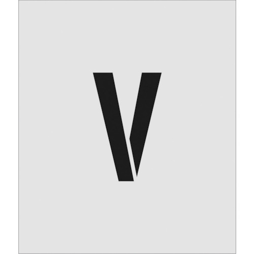 トラスコ中山 IM ステンシル V 文字サイズ150×95mm(ご注文単位1枚)【直送品】