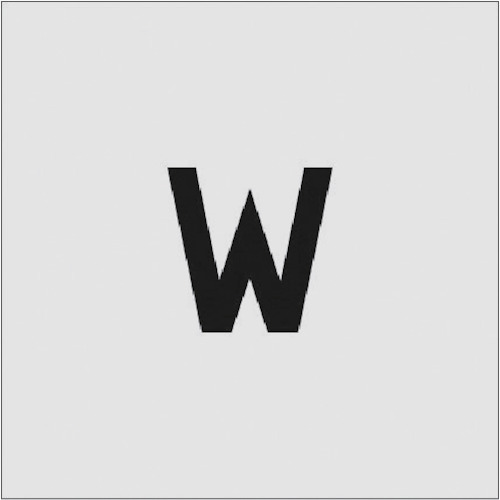 トラスコ中山 IM ステンシル W 文字サイズ50×40mm(ご注文単位1枚)【直送品】