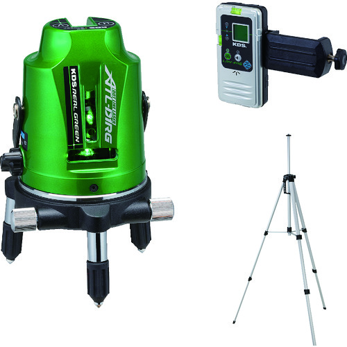 トラスコ中山 KDS レーザー墨出器セット リアルグリーンレーザー墨出器 D1RG 受光器・三脚付(ご注文単位1セット)【直送品】