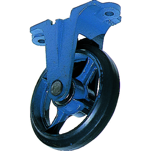トラスコ中山 京町 鋳物製金具付ゴム車輪75mm(ご注文単位1個)【直送品】