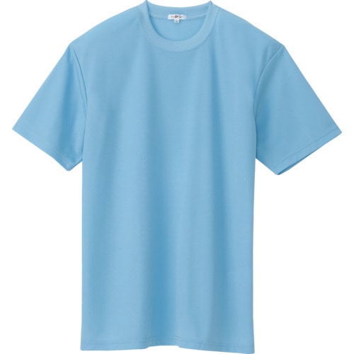 トラスコ中山 アイトス 吸汗速乾クールコンフォート 半袖Tシャツ男女兼用 サックス L(ご注文単位1着)【直送品】