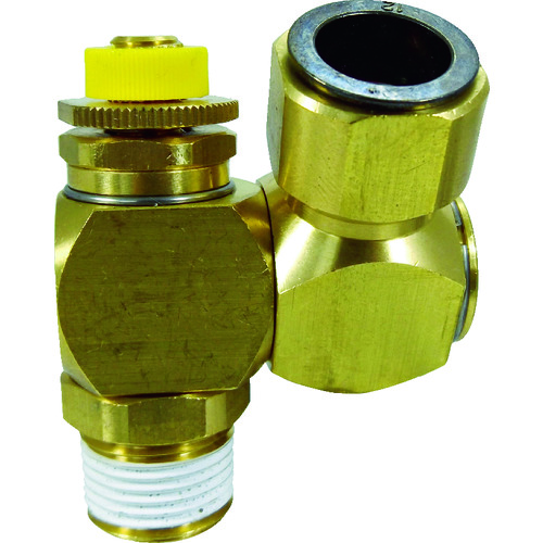トラスコ中山 チヨダ フジスピードコントローラβ(金属)メーターアウト 10mm・R1/2(ご注文単位1個)【直送品】