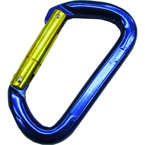 トラスコ中山 水本 アルミカラビナ環なし(ブルー) 線径12mm 長さ116mm(ご注文単位1個)【直送品】