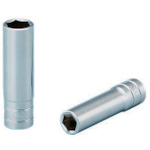 トラスコ中山 KTC 6.3sq.ソケット(六角) 対辺寸法6mm 差込角6.35mm 全長18mm(ご注文単位1個)【直送品】
