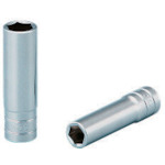 トラスコ中山 KTC 6.3sq.ソケット(六角) 対辺寸法7mm 差込角6.35mm 全長18mm(ご注文単位1個)【直送品】