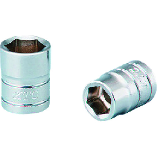 トラスコ中山 KTC 6.3sq.ソケット(六角)パック・台紙仕様 差込角6.35mm B2-08袋入り(ご注文単位1個)【直送品】
