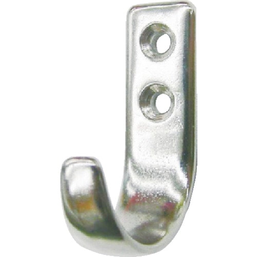 トラスコ中山 水本 吊金具(ビス止めタイプ) ステンレス コートフック(CHE) 長さ50mm(ご注文単位1個)【直送品】