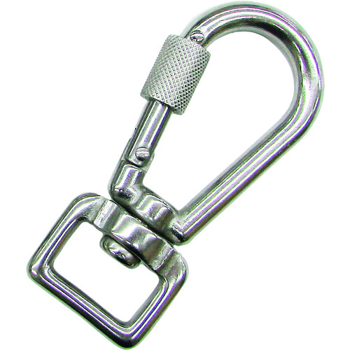 トラスコ中山 水本 ステンレス 環付スナップフックNBL型(ベルトタイプ) 線径6mm 長さ76mm (1個入)(ご注文単位1個)【直送品】