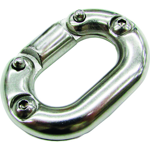 トラスコ中山 水本 リングキャッチ ステンレス ジョイントリンク 線径6mm 使用荷重1.37kN(ご注文単位1個)【直送品】