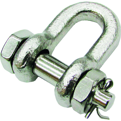 トラスコ中山 水本 ステンレス JIS型シャックル 呼び6mm(ご注文単位1個)【直送品】
