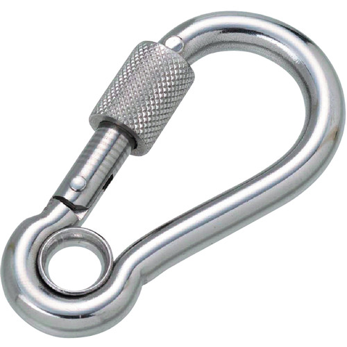 トラスコ中山 水本 ステンレス 環付スナップフックNA型(リング付) 線径4mm 長さ45mm(1個入)(ご注文単位1個)【直送品】