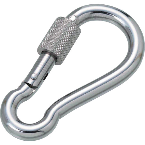 トラスコ中山 水本 ステンレス 環付スナップフックNB型 線径4mm 長さ45mm(1個入)(ご注文単位1個)【直送品】