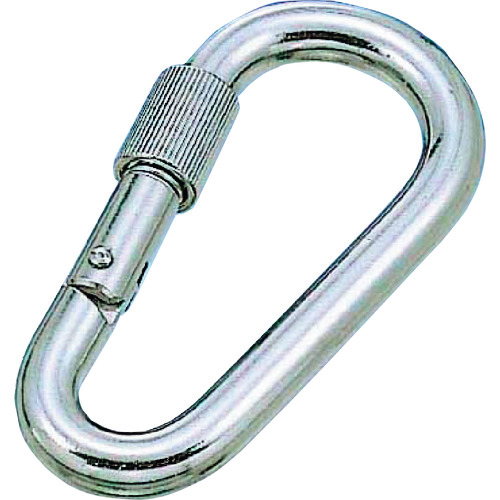 トラスコ中山 水本 ステンレス ナス型カラビナ 線径4mm 長さ45mm(1個入)(ご注文単位1個)【直送品】