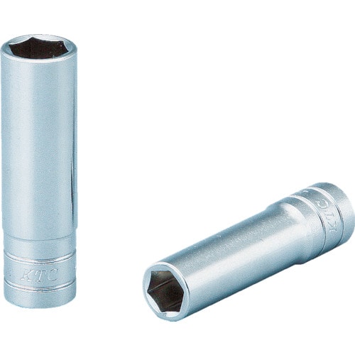 トラスコ中山 KTC 6.3sq.ディープソケット(六角) 対辺寸法7/16inch 差込角6.35mm 全長50mm(ご注文単位1個)【直送品】