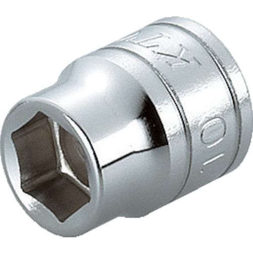 トラスコ中山 KTC 9.5sq.ソケット(六角) 対辺寸法15mm 差込角9.5mm 全長26mm(ご注文単位1個)【直送品】
