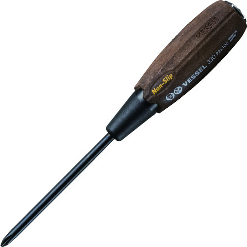 トラスコ中山 ベッセル ウッディ貫通ドライバー B‐330(+)2×100(ご注文単位1本)【直送品】