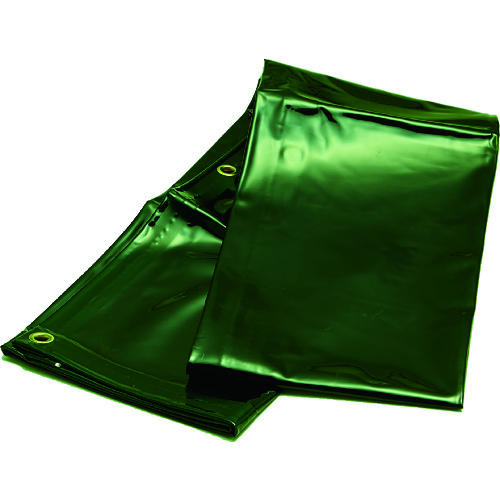 トラスコ中山 TRUSCO 溶接遮光シートのみ 0.35TXW970XH1970 緑(ご注文単位1枚)【直送品】