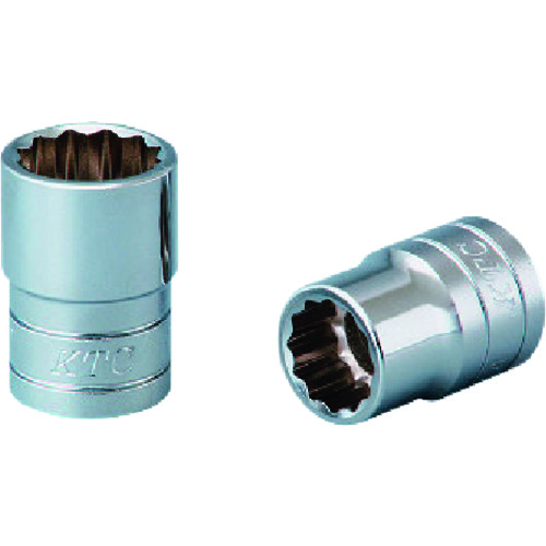 トラスコ中山 KTC 12.7sq.ソケット(十二角)パック・台紙仕様 差込角12.7mm B4-32W袋入り（ご注文単位1個）【直送品】