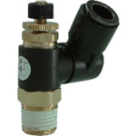 トラスコ中山 チヨダ フジスピードコントローラβ(樹脂)メーターイン 6mm・R1/8(ご注文単位1個)【直送品】