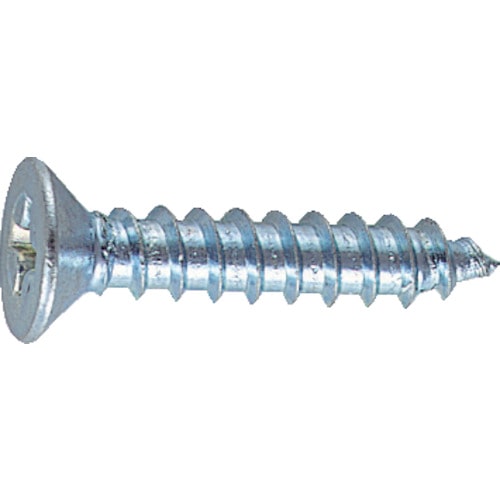 トラスコ中山 TRUSCO 皿頭タッピングねじ 1種A 三価白 M5×35 30本入(ご注文単位1パック)【直送品】