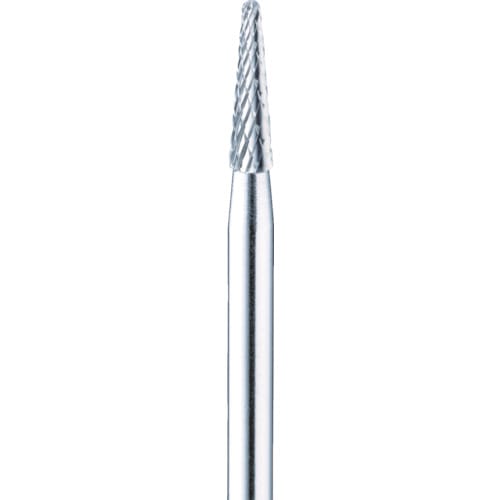 トラスコ中山 ミニモ 超硬カッター 円錐先丸クロスカット 刃径Φ2.3 刃長8.5mm(ご注文単位1本)【直送品】