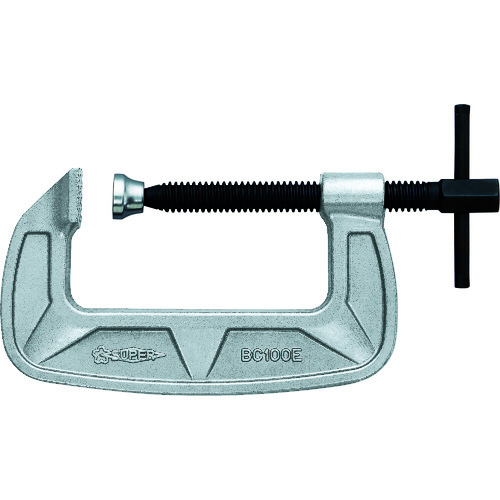 トラスコ中山 スーパー シャコ万力(バーコ型)38mm メタリックグレー焼付塗装(ご注文単位1個)【直送品】