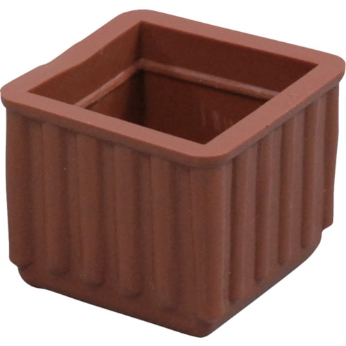トラスコ中山 光 イス脚キャップ 茶角24(ご注文単位1個)【直送品】