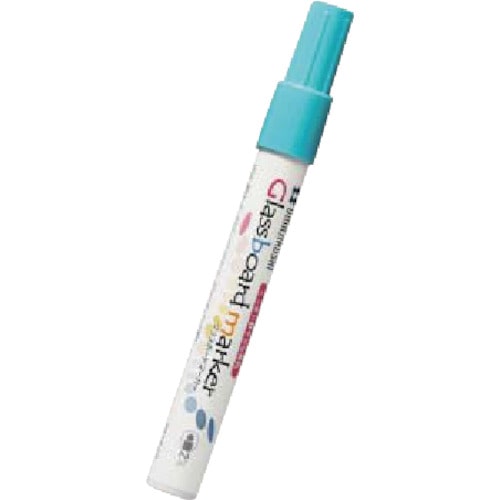 トラスコ中山 馬印 グラスボードマーカー ライトブルー(ご注文単位1本)【直送品】