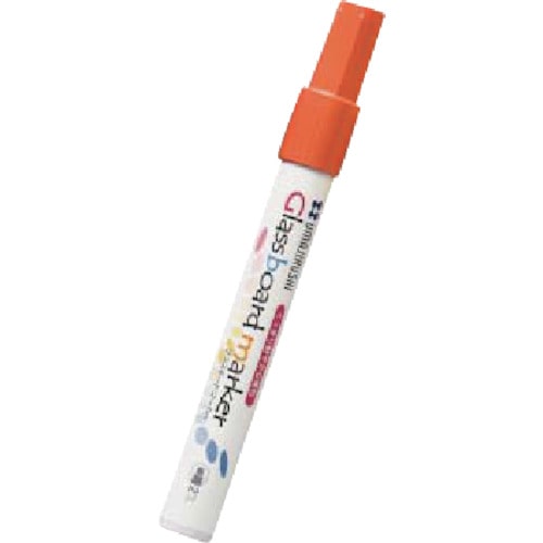 トラスコ中山 馬印 グラスボードマーカー オレンジ(ご注文単位1本)【直送品】