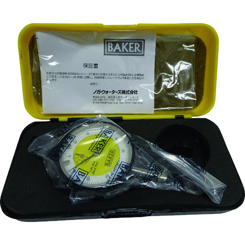 トラスコ中山 BAKER ダイヤルゲージ タイプK04 0.01mm目量(ご注文単位1個)【直送品】