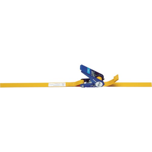 トラスコ中山 キトー ベルトラッシング ラチェットバックル式 25mm幅 破断荷重10kN 最大使用力2.5kN 両端シボリ縫製タイプ(ご注文単位1台)【直送品】