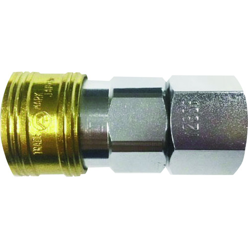 トラスコ中山 ヤマト 金属カップリング BLY-Cシリーズ カラーカップリングソケット(おねじ取付用) イエロー 10個入 相手側取付サイズR1/2(ご注文単位1個)【直送品】