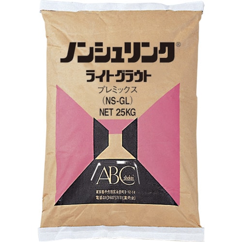 トラスコ中山 ABC ノンシュリンク ライトグラウト 25kg (1袋入)(ご注文単位1袋)【直送品】