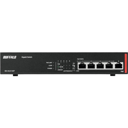 トラスコ中山 バッファロー 法人向け Giga対応 Layer2 アンマネージスイッチ 5ポート 352-7825(ご注文単位1個)【直送品】