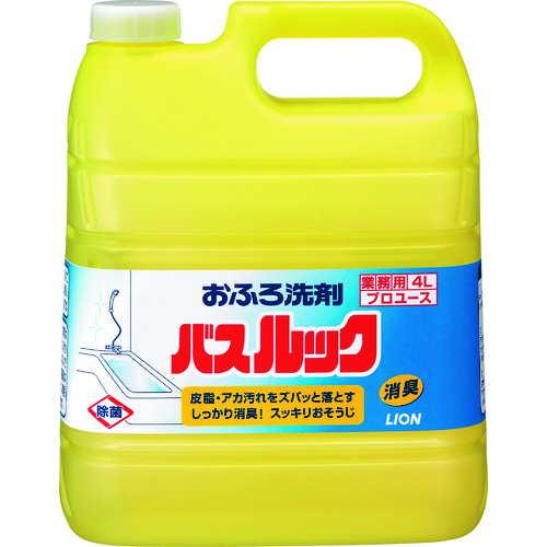 トラスコ中山 ライオン バスルック 4L(ご注文単位1本)【直送品】
