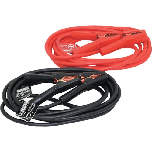 トラスコ中山 メルテック ブースターケーブル DC12V/24V・100A 5m(ご注文単位1セット)【直送品】