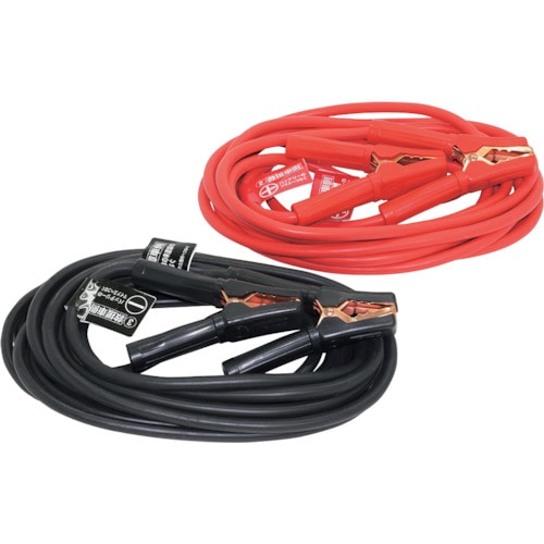 トラスコ中山 メルテック ブースターケーブル DC12V・100A 7m(ご注文単位1セット)【直送品】