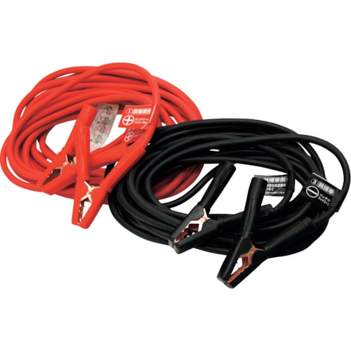 トラスコ中山 メルテック ブースターケーブル DC12V 10m(ご注文単位1個)【直送品】
