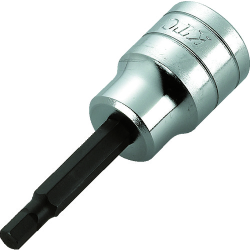トラスコ中山 KTC 12.7sq.ヘキサゴンビットソケット 対辺寸法5mm 差込角12.7mm 全長70mm(ご注文単位1個)【直送品】