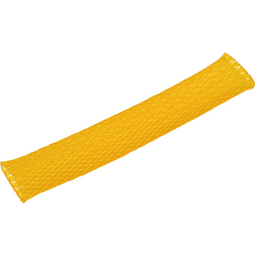 トラスコ中山 TRUSCO カラー編組チューブ 自然折径28mm 長さ10m 1巻 黄(ご注文単位1巻)【直送品】