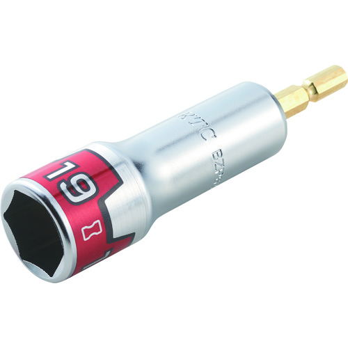 トラスコ中山 KTC インパクトドライバ用ソケットビット 難攻不落 19mm(ご注文単位1個)【直送品】