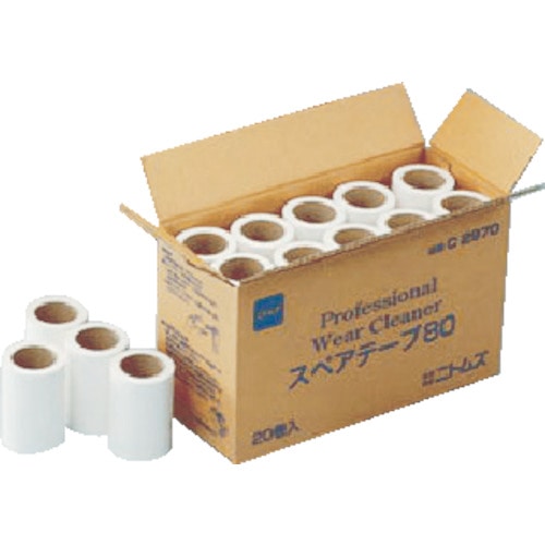 トラスコ中山 ニトムズ ウェアクリーナー80スペア (20巻入)(ご注文単位1箱)【直送品】