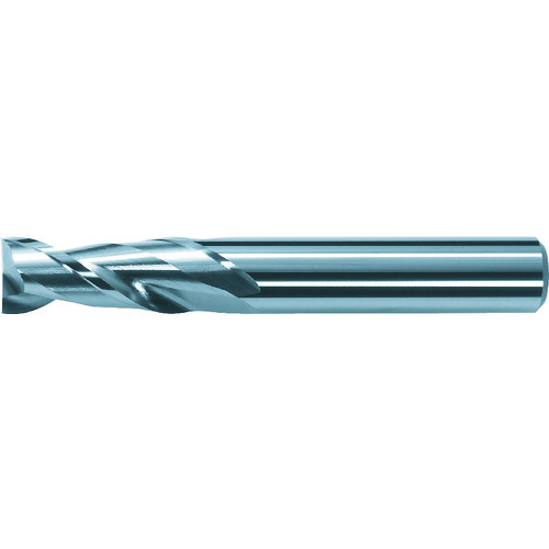 トラスコ中山 三菱K 2枚刃アルミ加工用 超硬スクエアエンドミルミディアム刃長(M)1mm(ご注文単位1本)【直送品】