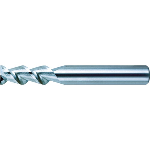 トラスコ中山 三菱 2枚刃アルミ加工用 超硬スクエアエンドミルミディアム刃長(M)4mm(ご注文単位1本)【直送品】