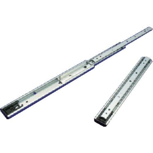 トラスコ中山 アキュライド タッチ&リリーススライドレール350mm(ご注文単位1本)【直送品】