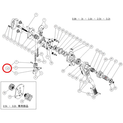 トラスコ中山 キトー クサリピン一式 LB016レバーブロック用(ご注文単位1個)【直送品】